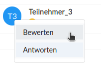 Bewertung vom Teilnehmer